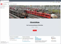 Click&Ride: Willkommensseite